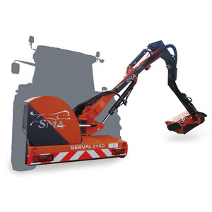 montierter Hydraulischer Freischneider / Schlagkreuz / zusammenklappbar / mit Zapfwelle