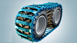 Raupe für Forstwirtschaftsmaschine / für Erntemaschine / Offroader