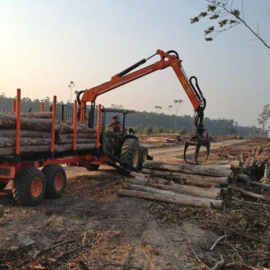 Cargadora Forestal Montada En Remolque A Series Industrias Guerra