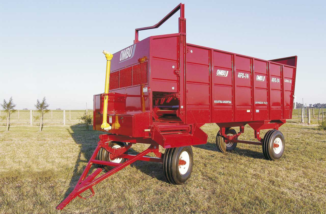 Remorque autochargeuse Maquinas Agricolas Ombu SA à 2 essieux