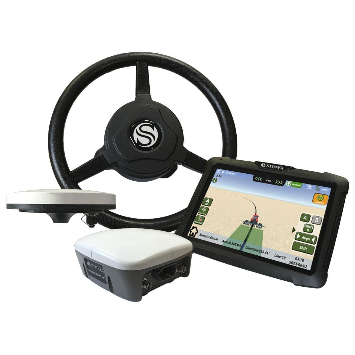 Automated Auto Steering Kit Stx Ag Stonex Srl Gnss For