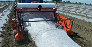 semi-automatic plastic mulch layer