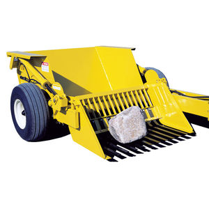 tractor rock picker / unload to ground
