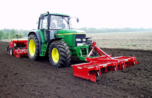 compacting preseeding roller / cultivating / ring / front mounting