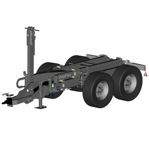 hook lift trailer / 2-axle / agricultural / tipping