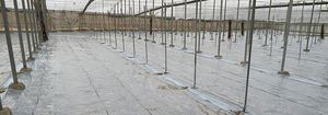 soil cover film / weed control / UV-resistant / chemical-resistant