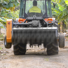 rear-mount shredder / knife / flail