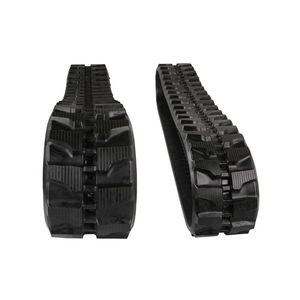 agricultural implement track / for excavators / rubber
