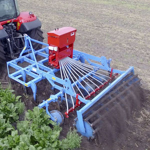 pneumatic seed drill / tractor-mounted / with harrow / with disc harrow