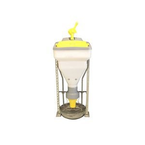 piglet trough / plastic / stainless steel / multi-access