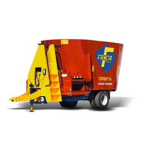 vertical feed mixer / trailed / feeding / 2-auger