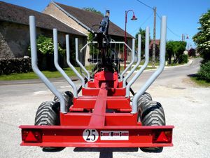 2-axle trailer / agricultural / forestry / self-loading