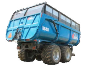 dump trailer / tandem axle / agricultural / silage