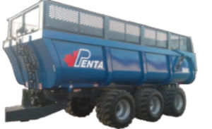 dump trailer / 3-axle / agricultural / silage