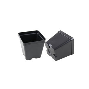 plastic pot / square / black / reusable