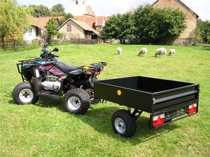 single-axle trailer / agricultural
