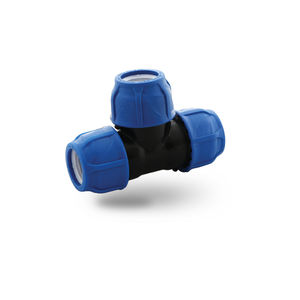 irrigation fitting / polypropylene / compression / T