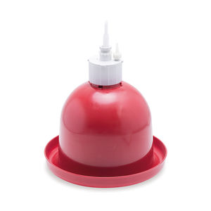 poultry drinker / bell / plastic / multi-access