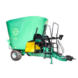 vertical mixer / trailed / with weighing system / single-auger