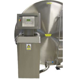 milk tank / horizontal / stainless steel / with cooling system
