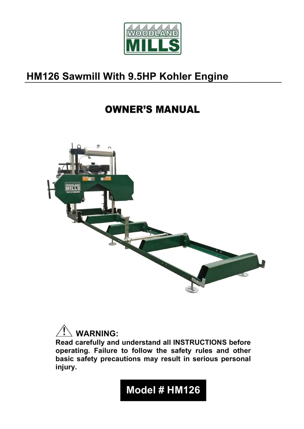 HM126 Sawmill - 1 / 43 Pages