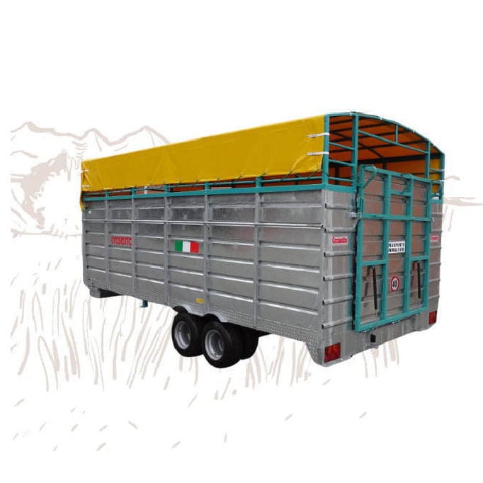 Reboque De Transporte De Gado Para Bovinos Tf Rb Crosetto Srl