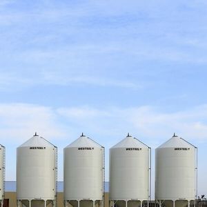 Silo mit glatter Wand