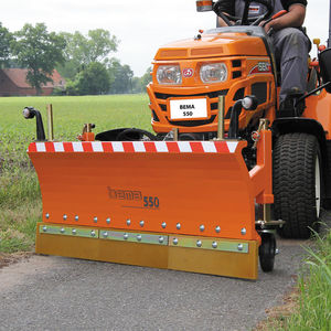 gerader Schneeschild / mit Gummischaber / mit Hydraulikregelung