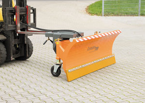 gerader Schneeschild / mit Gummischaber / mit Hydraulikregelung