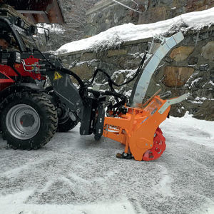 angebaute Schneefräse 1