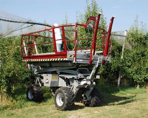 Erntewagen für Obstplantage