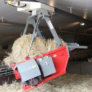 schienenmontierter Ballenabwickler