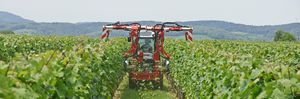 Entlaubungsmaschine mit Rolle 1