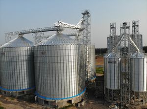 Silo mit flachem Boden