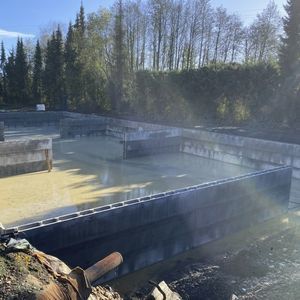 Beton-Lagerwand