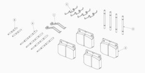 Bremsenreparatursatz für JCB