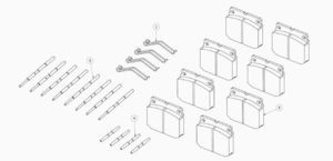 Bremsenreparatursatz für JCB