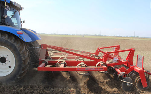 Angebauter Flügelschargrubber - AGRI FLEX - AGRI FARM Maschinenbau GesmbH - mit Rolle / mit festen Zähnen / mit Kurzscheibenegge