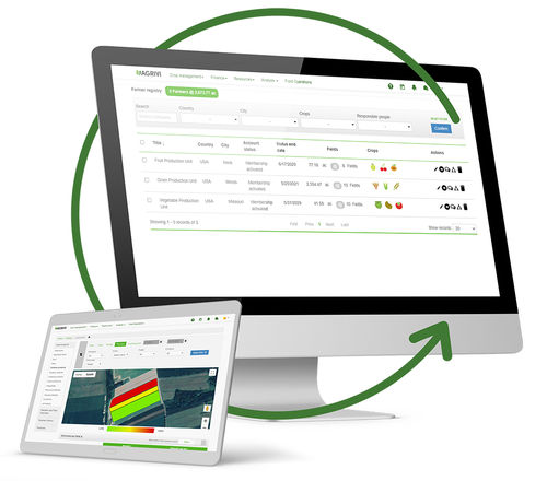 Management-Software - AGRIVI - Überwachung / Landwirtschaft / Echtzeit