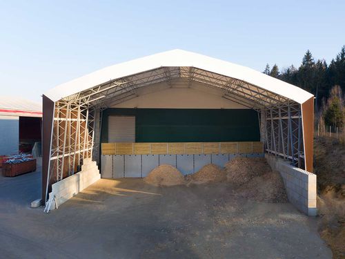 Mehrzwecklagergebäude - AGROTEL GmbH - modular / zerlegbar / mit Stahlstruktur