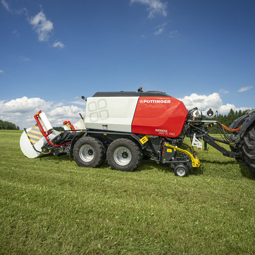 Runde Ballenpresse - IMPRESS VC series  - PÖTTINGER Landtechnik GmbH - mit variabler Kammer / mit Wickler