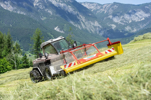 Bandschwader - MERGENTO F ALPIN - PÖTTINGER Landtechnik GmbH - mit zentraler Ablage