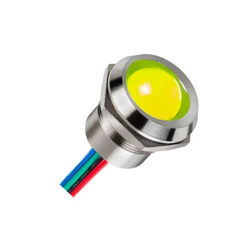 LED-Leuchtanzeige - Q22P5CXXSY110E - APEM GmbH - gelb / stationär / mit Kabel
