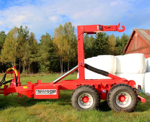 Hakenliftanhänger - BIGAB 10-14 G2 - AS FORS MW - zum Kippen / 2-Achsen / Landwirtschaft