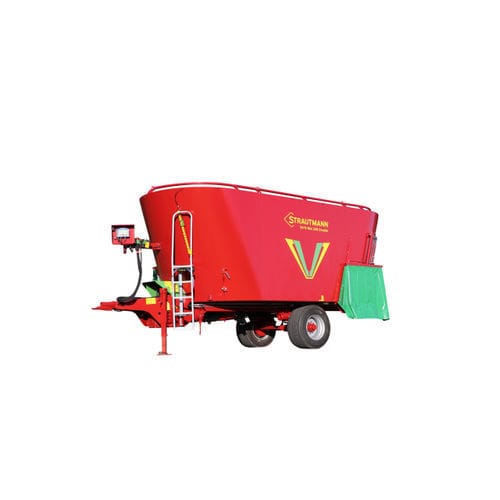 Vertikaler Futtermischwagen - Verti-Mix Double Professional - B. Strautmann & Söhne GmbH u. Co. KG - gezogen / mit Frontentladung / 2-Schnecken