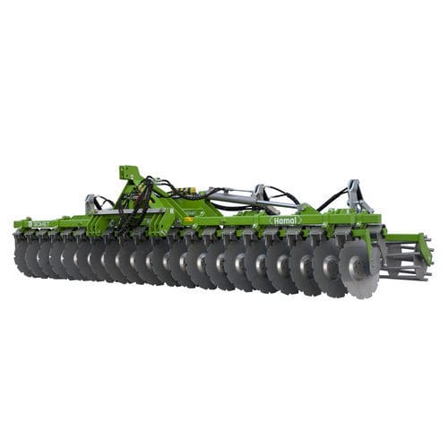 Angebaute Kurzscheibenegge - Hamal - Bomet Sp. z o.o. Sp. K. - zweiteilig / mit Rolle / mit Dreipunktanbau