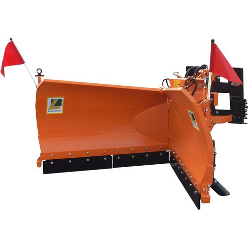 V-förmiger Schneeschild - W41 Vario Schneepflug - Bressel und Lade Maschinenbau GmbH - mit Gummischaber / Traktorfront mit 3-Punkte-Verbindung / mit Hydraulikregelung