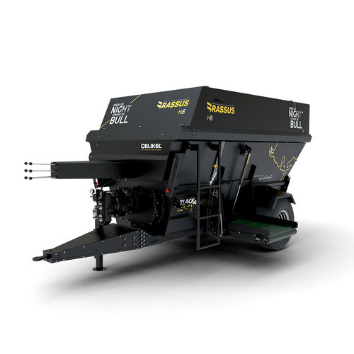 Horizontaler Futtermischer - Brassus H8 - CELIKEL AGRICULTURAL MACHINERY INC - gezogen / mit seitlicher Entladung / 2-Schnecken