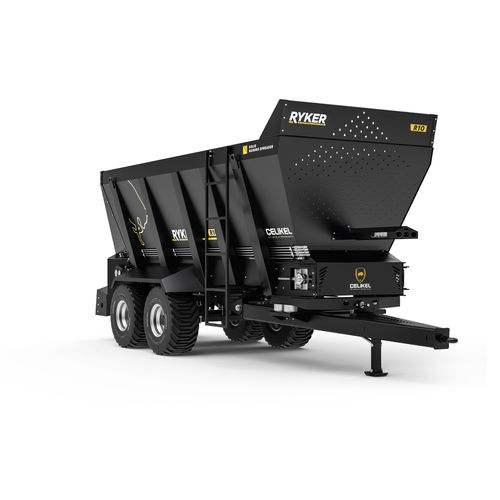 Gezogener Stalldungstreuer - Ryker R10 - CELIKEL AGRICULTURAL MACHINERY INC - mit waagerechtem Aufbringer / 2-Achsen / Kompost