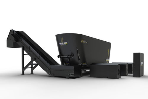 Vertikaler Futtermischer - Charger V52 - CELIKEL AGRICULTURAL MACHINERY INC - stationär / mit seitlicher Entladung